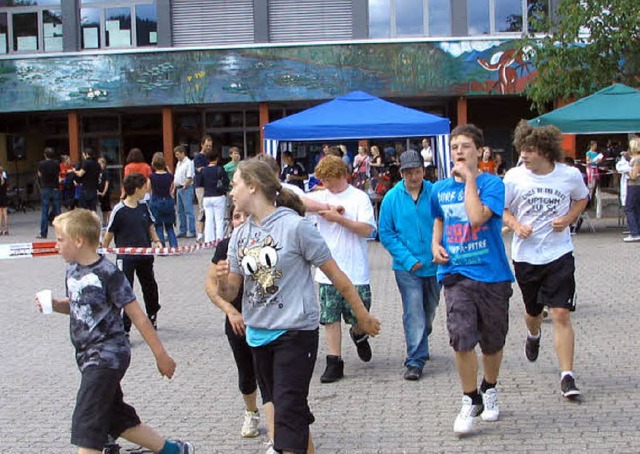 Fitness war beim Sponsorenlauf gut.  | Foto: bode