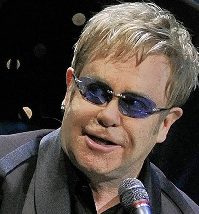 Nun war er da: Elton John.   | Foto: afp