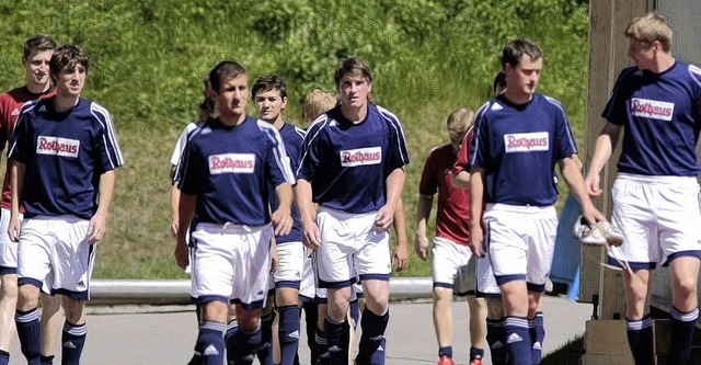 Als geschlossene Einheit traten die Bo...fer Fuballer im Bodenseestadion auf.   | Foto: scherer