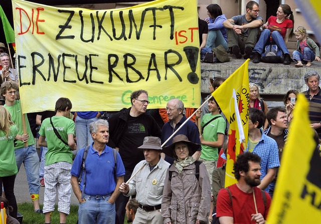 Am Wochenende wurde in mehreren Stdte...demonstriert &#8211; auch in Freiburg.  | Foto: M.Bamberger