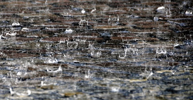 Versiegelte Flchen werden fr Eigent...eil Regen dort nicht versickern kann.   | Foto: Archivfoto: Schneider