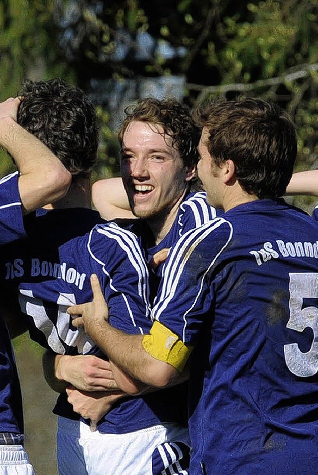 Saisonsieg Nummer zehn bejubeln und da...iern wollen die Bonndorfer Fuballer.   | Foto: seeger