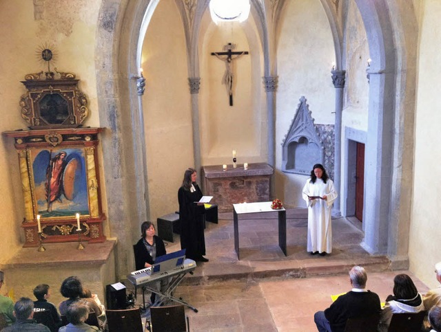 kumenischer Gottesdienst in der Michaelskapelle.   | Foto: Christiane Franz