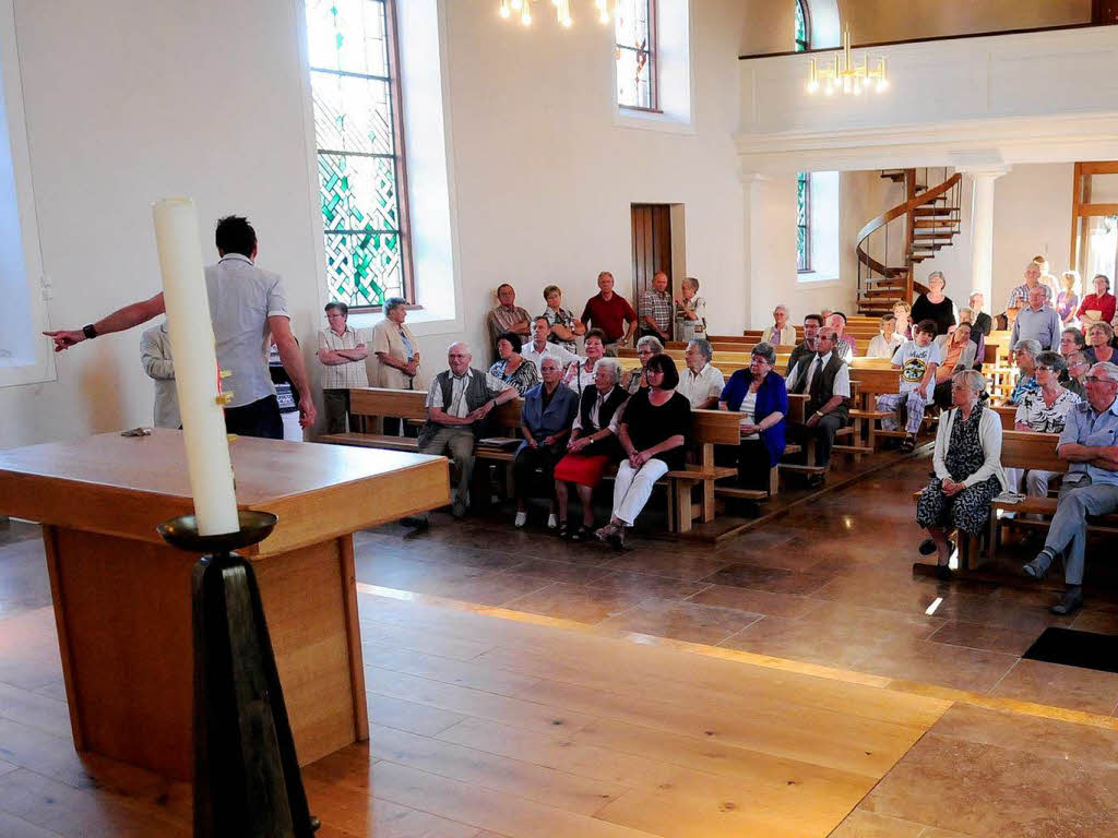 Renoviert, modernisiert und mit Hightech ausgestattet: die katholische Kirche in Dundenheim