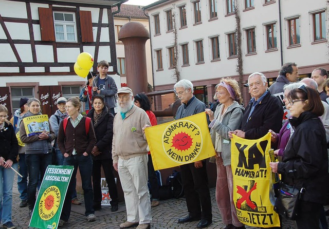 Mahnwache in Gundelfingen  | Foto: Andrea Steinhart