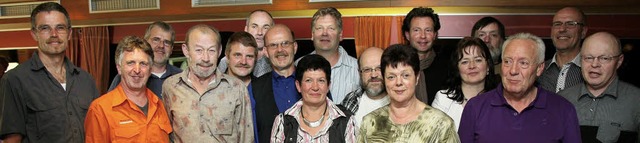 Treue Mitarbeiter, die seit 20 Jahren ...abei), Martin Thomas, Kuno Gottstein.   | Foto: Hans-Jrgen Hege