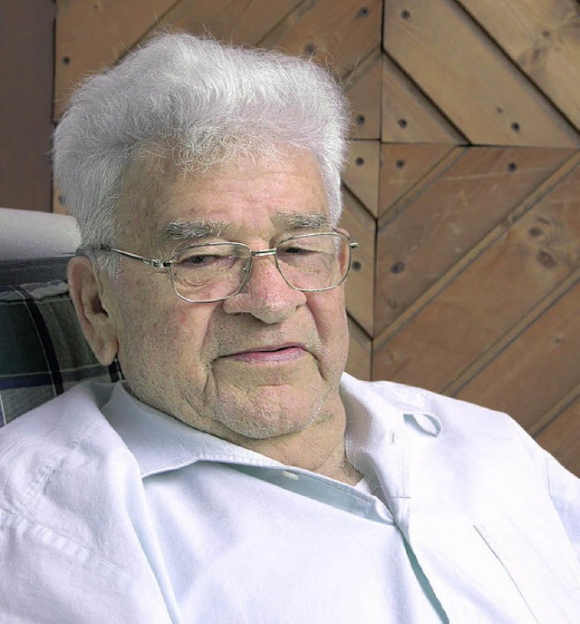 Alois Burger wird morgen 90 Jahre alt.   | Foto: R. Gutjahr