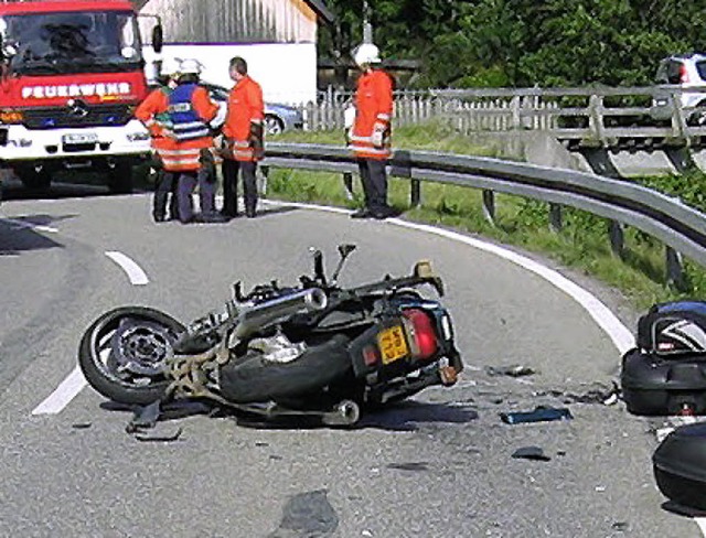 Zwei schwer verletzte  Motorradfahrer ...erwolfach-Kirche und Oberwolfach-Walke  | Foto: Polizei