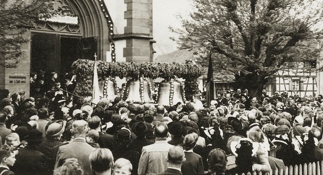 Glockenweihe in Buchholz im Jahre 1951.   | Foto: privat