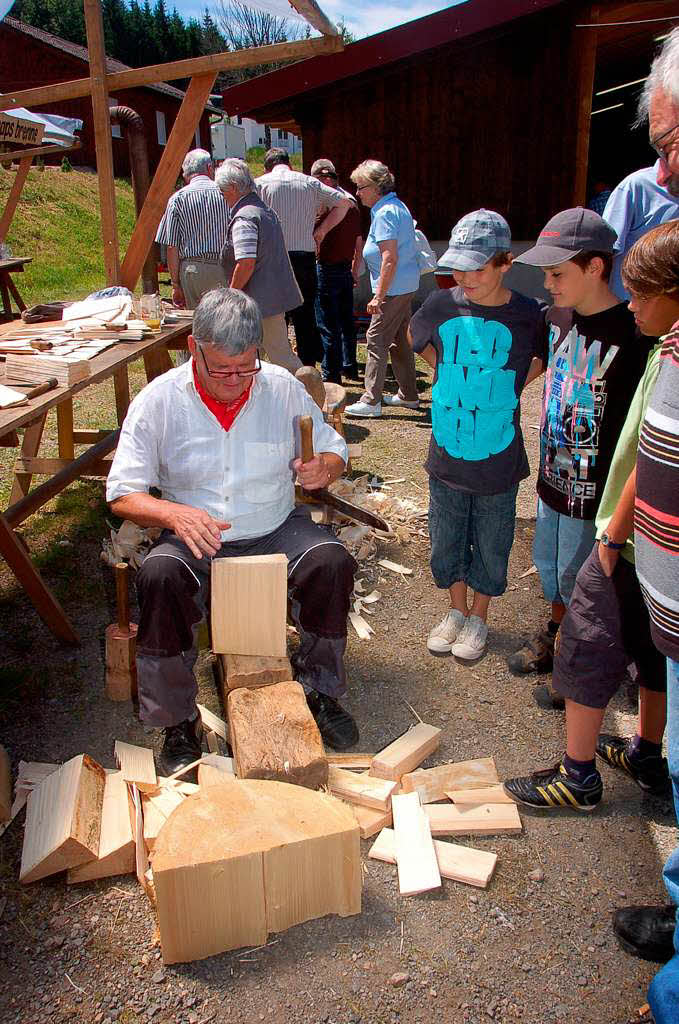 Auch die Holzbearbeitung war frher alles andere als leicht