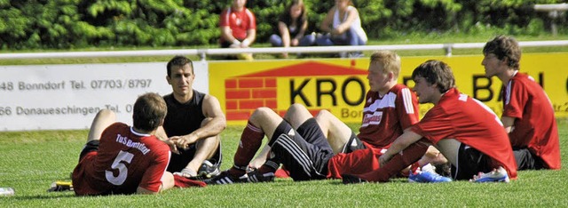 Den  Bonndorfer Fuballern war nach dem Schlusspfiff zum Heulen zumute.   | Foto: seeger