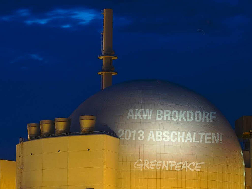 Das Kernkraftwerk Brokdorf in Schleswig-Holstein