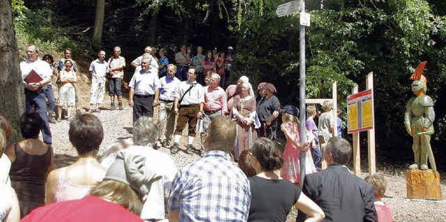 Kurzweilig fr Erwachsene und Kinder: Burgpfad zur Hohengeroldseck   | Foto: h. fssel