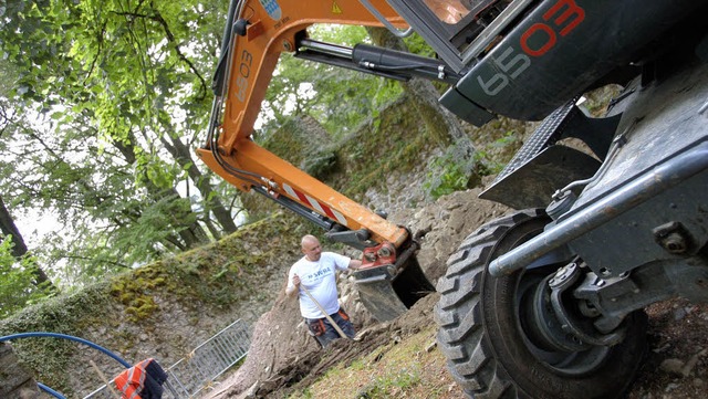 Bauarbeiten am Schlssle in Wehr  | Foto: Michael krug