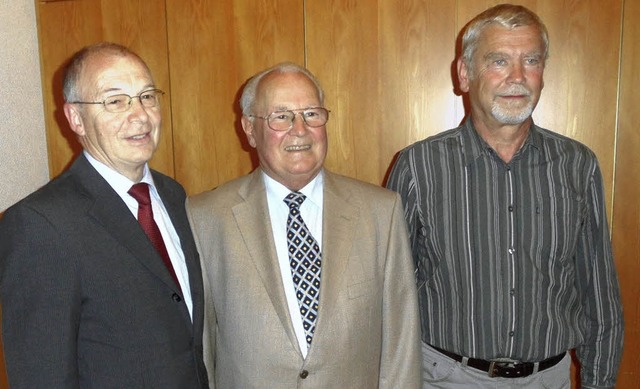 Vernderungen gab es im Vorstand bei d...Vorstand ist Hubert Willmann (rechts).  | Foto: Josef Faller