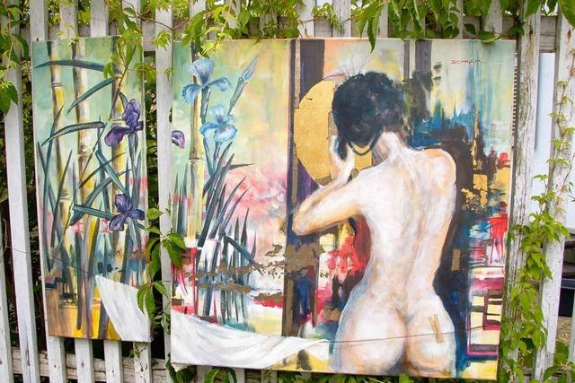Fotos: Zinger-Ausstellung im Rosengarten in Lahr