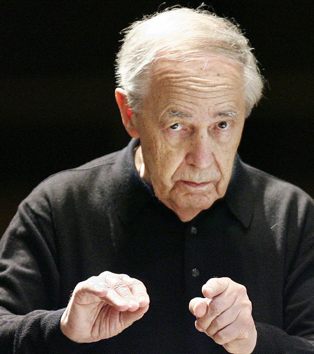 Ein groer Dirigent: Pierre Boulez  | Foto: dpa