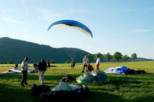 Gleitschirmflug-Meisterschaften am Kandel