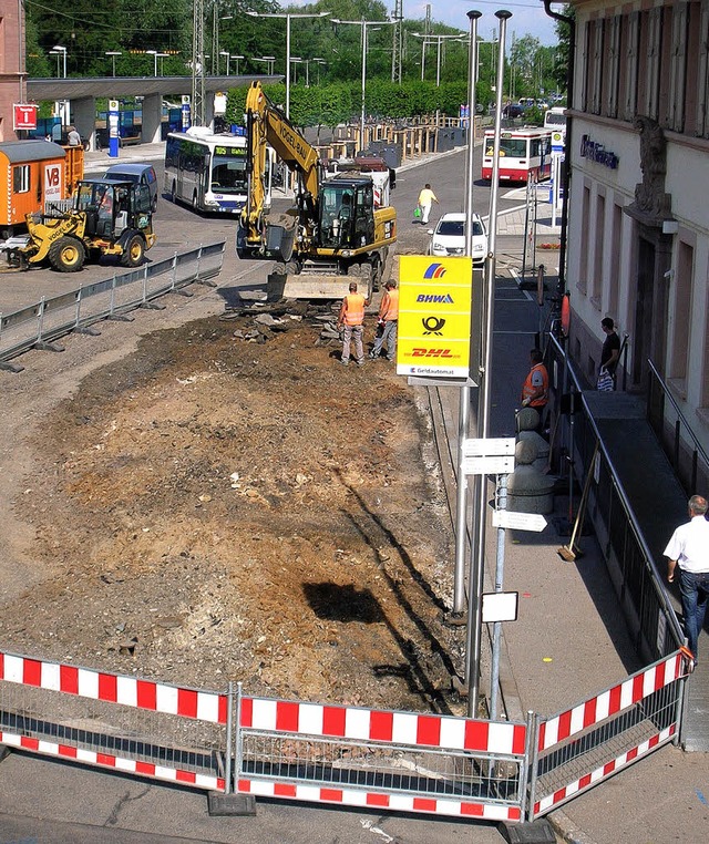 Bauarbeiten haben begonnen  | Foto: Sylvia-Karina Jahn