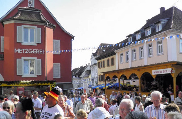 Druggete herrscht immer beim Stadtfest... wird sie eventuell noch grer sein.   | Foto: Stadt Mllheim