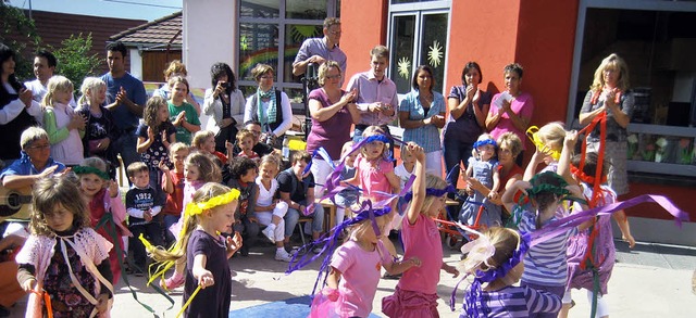 Ein Farbenfest feierte der Kindergarten Wiechs.   | Foto: Privat