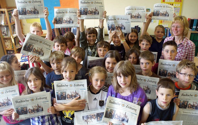 Klasse 4a der hebelschule Laufenburg beim Zisch-Projekt  | Foto: Michael Krug
