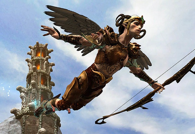 Im Computerspiel &#8222;Faery: Legends...ieler die Szenerie als filigrane Fee.   | Foto: Spider Studios/dpa/tmn