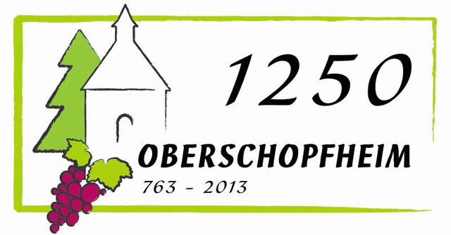 Das Logo fr das groe Dorfjubilum von Oberschopfheim.   | Foto: Repro: Frank Leonhardt