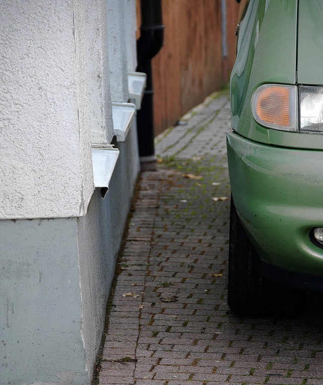 Korrekt geparkt? 2010 versuchte es  Te...t  fr zwei Jahre eine Drittelstelle.   | Foto: Sylvia-Karina Jahn