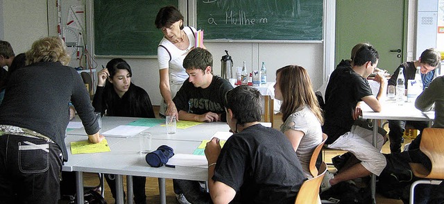 Deutsche und franzsische Schler lernen gemeinsam.   | Foto: privat