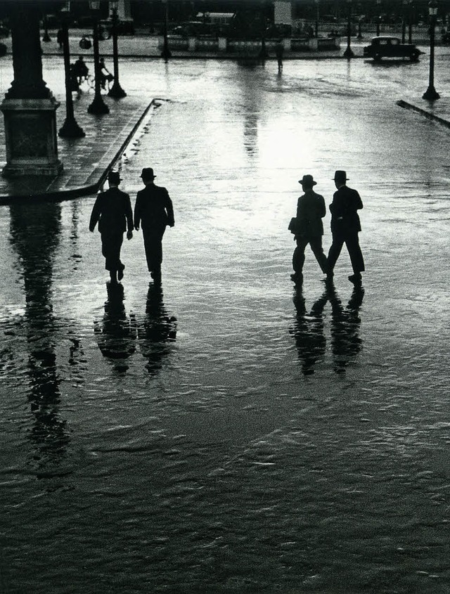 Schattenspiel nachdem Abendregen:  Place de la  Concorde, Paris, 1928  | Foto: Andr Kertsz