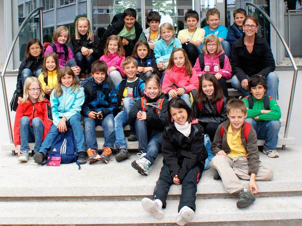 Die Klasse 4a der Sommerberg-Schule aus Lenzkirch mit ihrer Lehrerin Sabine Zhringer
