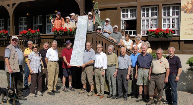 Ankunft der Wandergruppe   | Foto: Ringwald