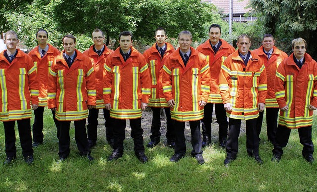 Die Kenzinger Feuerwehr ist auf Zack: ... Gruppenfhrer Jrg Kaspar ihr Knnen.  | Foto: Feuerwehr Kenzingen