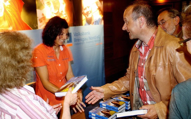 Gerlinde Kaltenbrunner in der Stadthal...anden beim Publikum starkes Interesse.  | Foto: Fabian Dring