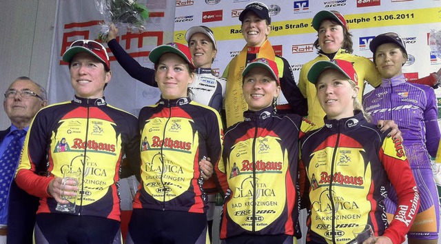 Das Frauenteam Rothaus Vita Classica, ...en, Zweite von links: Kathrin Hammes.   | Foto: Privat