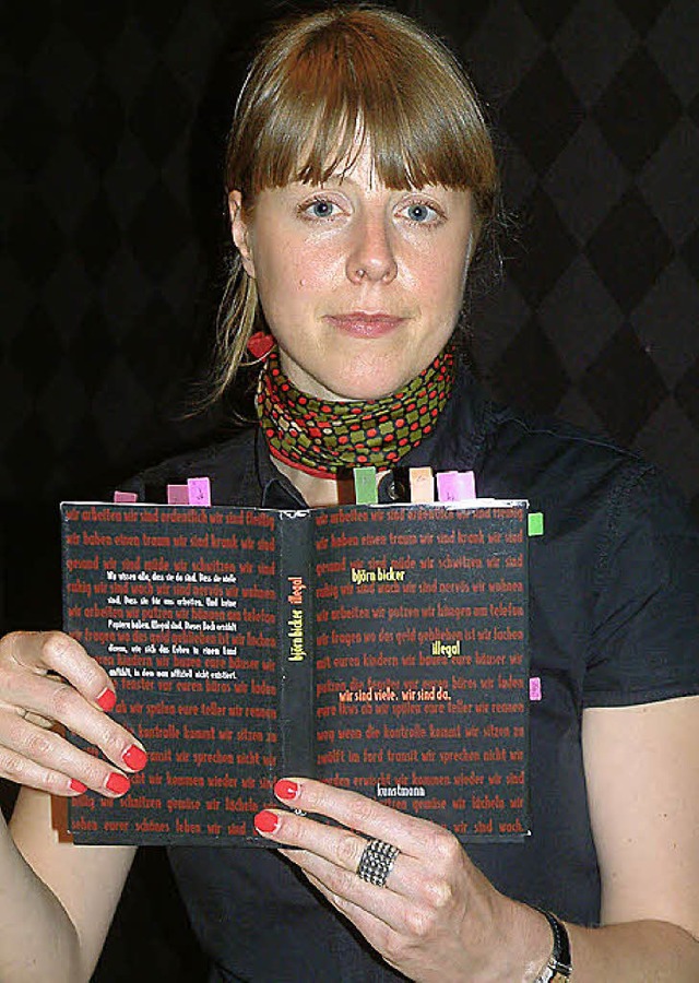 Anna Bger bei ihrer Lesung in Schtzles Keller.   | Foto: frey