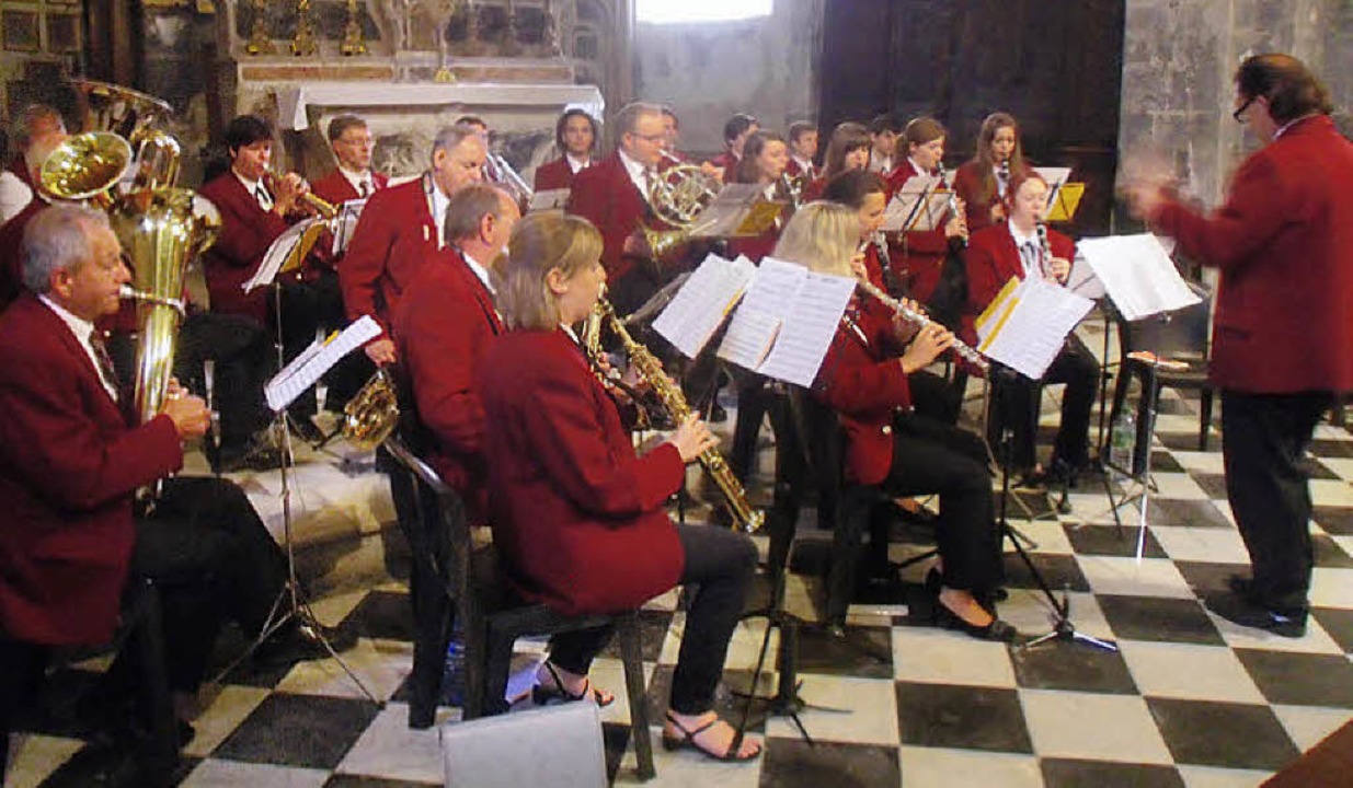 Die Herbolzheimer Stadtmusik umrahmte den Gottesdienst am Pfingstsonntag.  | Foto: privat