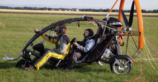 Startklar fr einen Abenteuerflug mit ...warten sollte, ahnten sie noch nicht.   | Foto: Model