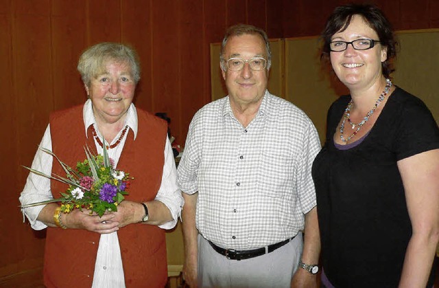 Den Seniorennachmittag in Maulburg ges...2;Breiti-Lieseli&#8220; aus Feuerbach.  | Foto: Diehl