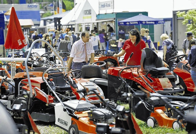 Auf der Sdwest-Messe knnen sich die ...ni ber viele  Produkte informieren.    | Foto: Sprich