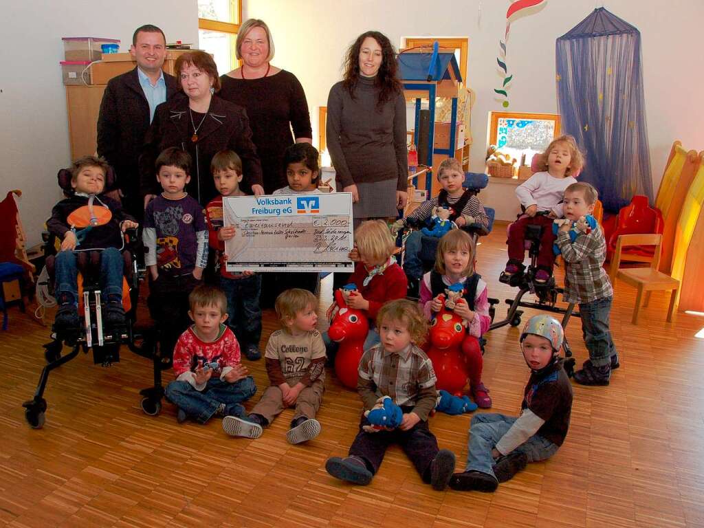 Auch im Christian-Heinrich-Zeller Schulkindergarten fr Geistig- und Krperbehinderte in Bad Sckingen freut man sich ber die Spende.