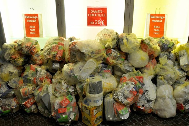 Gehrt der Gelbe Sack auch in Zukunft ...enen Fragen bei der Wertstoffsammlung.  | Foto: Ingo Schneider