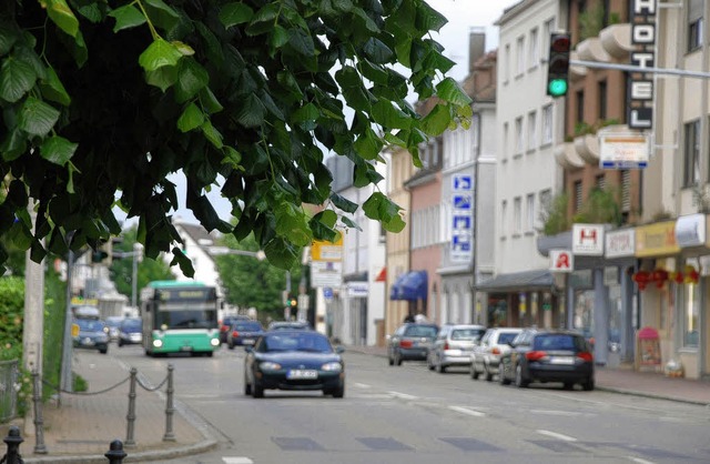 Voraussichtlich vier Wochen Bauzeit si...erung der B34 in Grenzach vorgesehen.   | Foto: Maja Tolsdorf