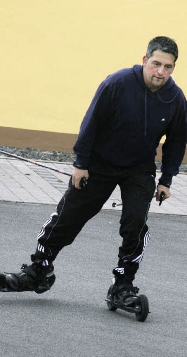 Sascha Schnauer beim Fleet Skate fahren.  | Foto: Marlies Jung-Knoblich