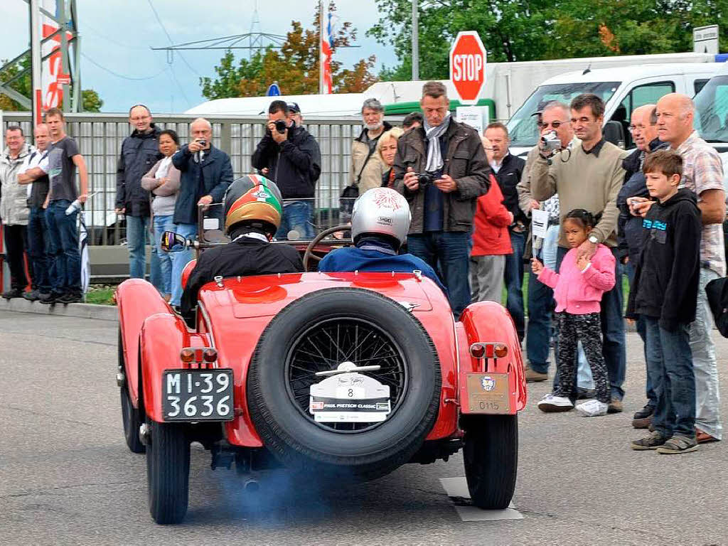 Der Start in Freiburg, dem Geburtsort von Paul Pietsch.