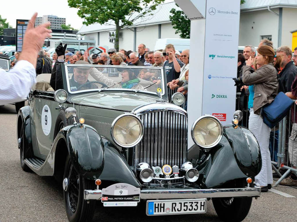 Der Start in Freiburg, dem Geburtsort von Paul Pietsch.