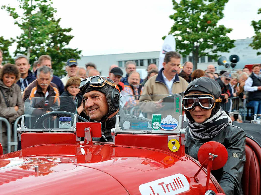 Der Start in Freiburg, dem Geburtsort von Paul Pietsch.