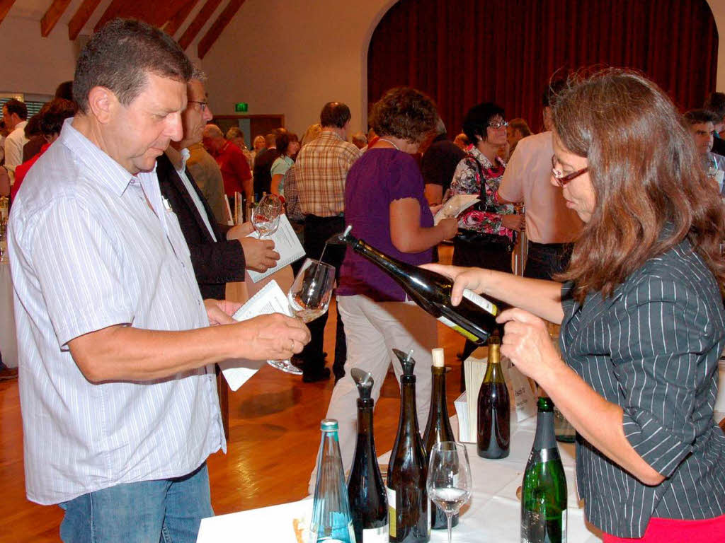 Burgunderweinprobe im Brgersaal in Endingen