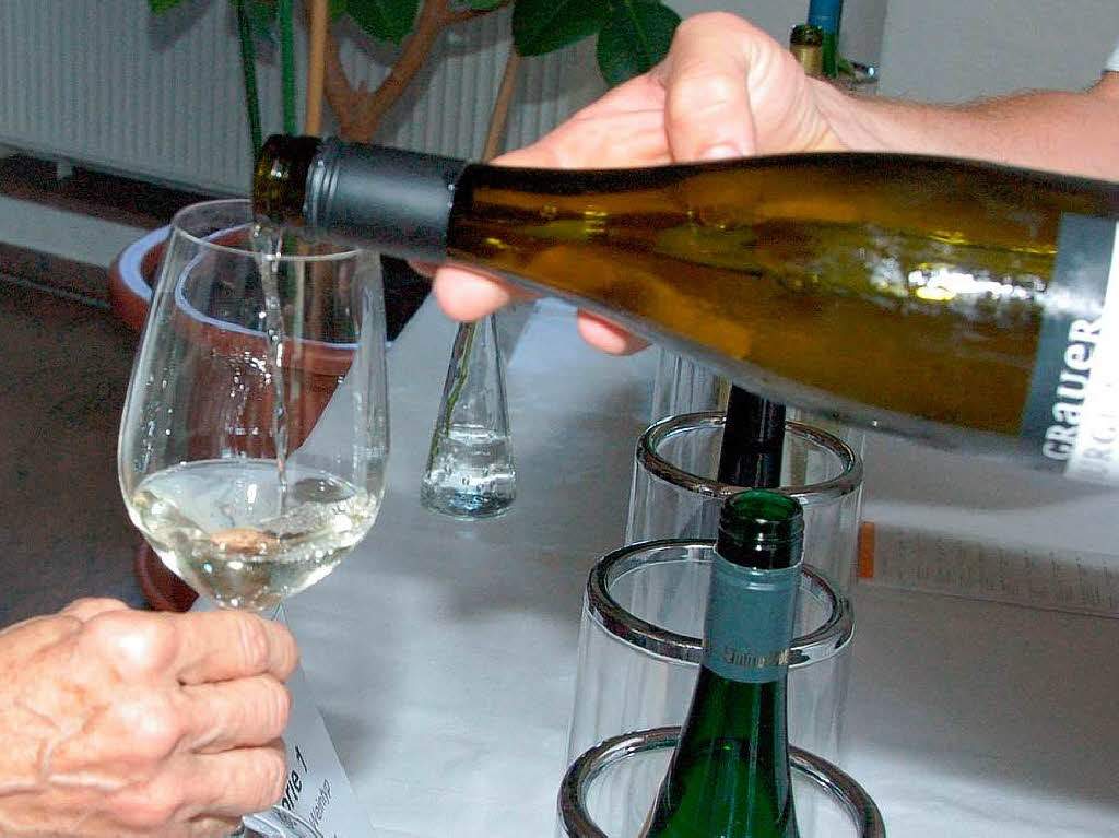 Burgunderweinprobe im Brgersaal in Endingen